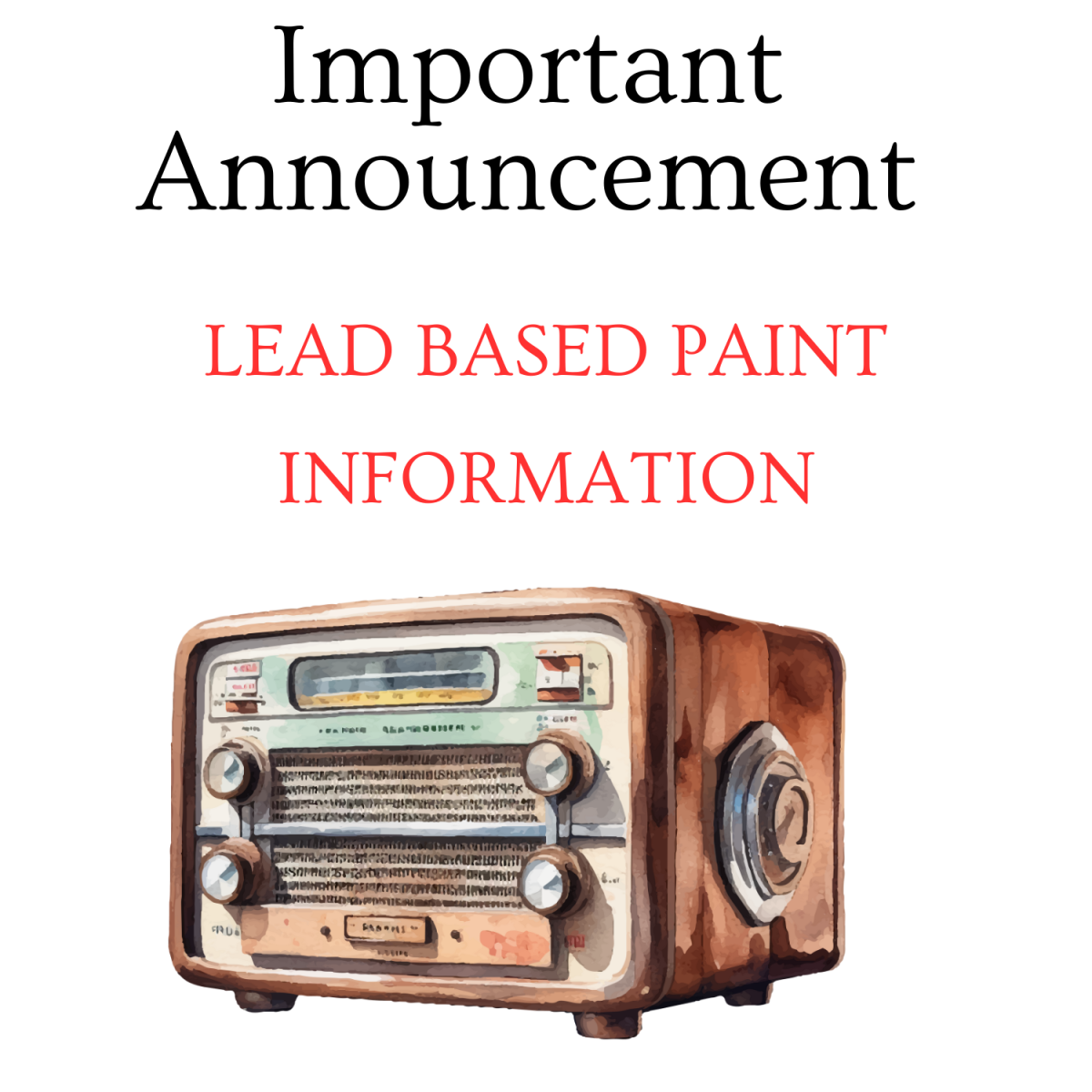 Lead Based Paint Announcement Neptune Township